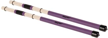 Hayman RS-11-BSC drumrods drumrods, bamboe, zwart handvat, 11 staven, sterke kern, lengte 400 mm, diameter bol 14 mm.