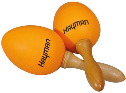 Hayman SE-2-OR schudeieren schudeieren, plastic, oranje, paar, met steel, 40 grams