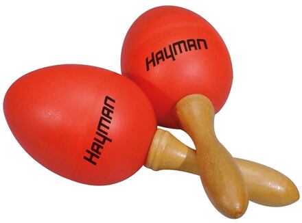 Hayman SE-2-RD schudeieren schudeieren, plastic, rood, paar, met steel, 20 grams