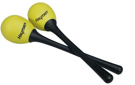 Hayman SE-3-YW schudeieren schudeieren, plastic, geel, paar, met steel, 45 grams