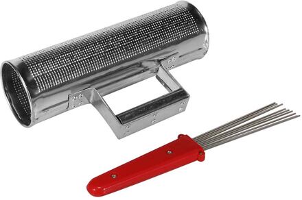 Hayman SGS-310 guira shaker guira shaker, staal, 3" x 10", met brush