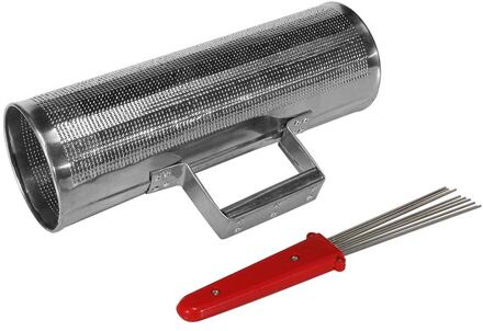 Hayman SGS-412 guira shaker guira shaker, staal, 4" x 12", met brush