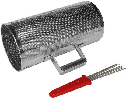 Hayman SGS-612 guira shaker guira shaker, staal, 6" x 12", met brush