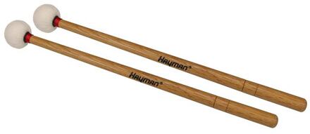 Hayman TM-5 paukenstokken paukenstokken, 370 mm eiken schacht, paar, 35 mm wolvilten bol met houten kern