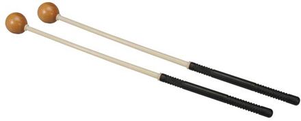 Hayman XM-18 kloppers voor xylofoon kloppers voor xylofoon, 330 mm kunststof schacht, paar, 28 mm hard houten bol