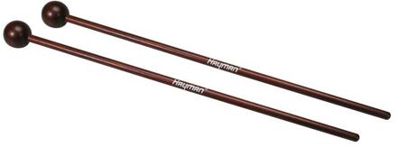 Hayman XM-5 kloppers voor xylofoon kloppers voor xylofoon, 380 mm rotan schacht, paar, 30 mm harde esdoorn bol