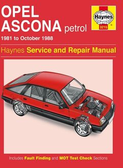 Haynes Werkplaatshandboek Opel Ascona benzine (1981-1988) 3215