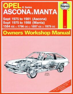 Haynes Werkplaatshandboek Opel Ascona & Manta (Sep 75 - 88) classic reprint 0316