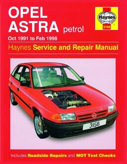 Haynes Werkplaatshandboek Opel Astra benzine (Oct 91 - Feb 98) 3156