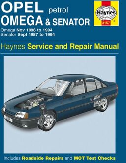 Haynes Werkplaatshandboek Opel Omega & Senator benzine(1986-1994) 3157