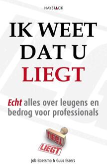 Haystack, Uitgeverij Ik weet dat u liegt - Boek Job Boersma (9461260539)