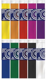 Haza 10x Crepe papier basis pakket 250 x 50 cm knutsel materiaal Multi