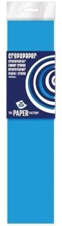 Haza 6x Knutsel crepe vouw papier hemelsblauw 250 x 50 cm