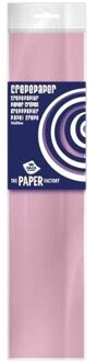 Haza 6x Knutsel crepe vouw papier licht roze 250 x 50 cm
