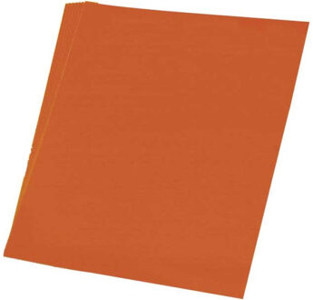 Haza A4 hobby papier - 50x vellen - kleur oranje - Knutselen met papier - Knutselpapier