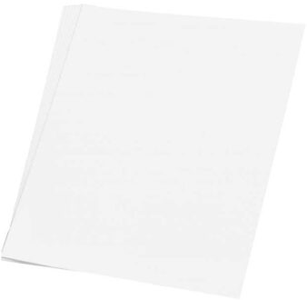 Haza A4 hobby papier - 50x vellen - kleur wit - Knutselen met papier - Knutselpapier