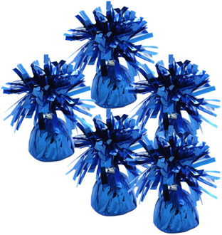Haza Ballon gewichtjes - 10x - blauw - 170 gram - gewichtjes voor helium ballontrosjes