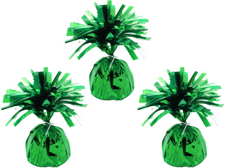 Haza Ballon gewichtjes - 3x - groen - 170 gram - gewichtjes voor helium ballontrosjes