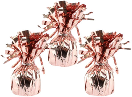 Haza Ballon gewichtjes - 6x - rose goud - 170 gram - gewichtjes voor helium ballontrosjes