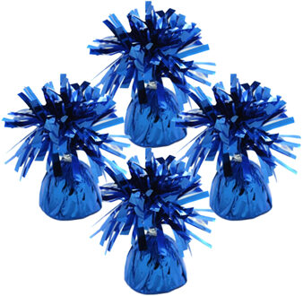 Haza Ballon gewichtjes - 8x - blauw - 170 gram - gewichtjes voor helium ballontrosjes