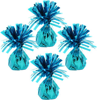 Haza Ballon gewichtjes - 8x - lichtblauw - 170 gram - gewichtjes voor helium ballontrosjes