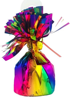 Haza Ballon gewichtjes - regenboog kleuren - 170 gram - gewichtjes voor helium ballontrosjes
