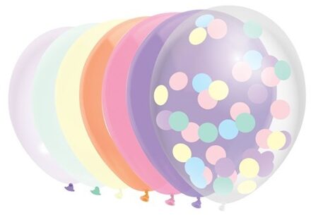 Haza Ballon Haza uni 30cm 10 stuks pastel assorti