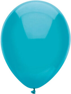 Haza Ballonnen - turquoise blauw - verjaardag/thema feest - 100x stuks - 29 cm