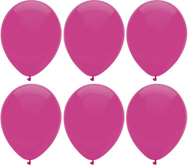 Haza Ballonnen verjaardag/thema feest - 200x stuks - donkerroze - 29 cm