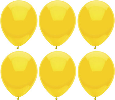 Haza Ballonnen verjaardag/thema feest - 200x stuks - geel - 29 cm
