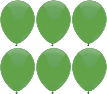 Haza Ballonnen verjaardag/thema feest - 200x stuks - groen - 29 cm - Ballonnen