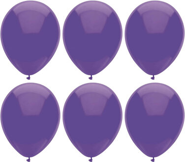 Haza Ballonnen verjaardag/thema feest - 200x stuks - paars - 29 cm