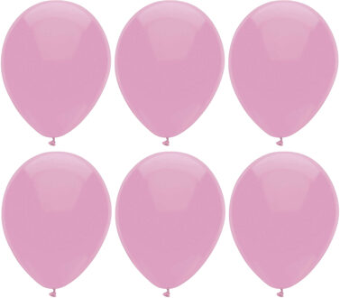 Haza Ballonnen verjaardag/thema feest - 200x stuks - roze - 29 cm