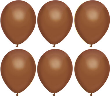 Haza Ballonnen verjaardag/thema feest - 300x stuks - bruin - 29 cm