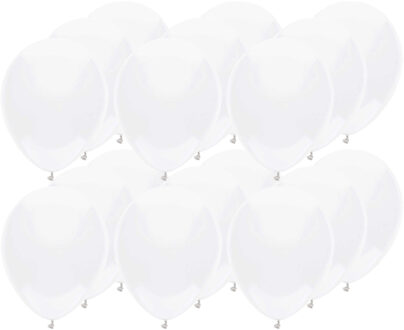 Haza Ballonnen verjaardag/thema feest - 300x stuks - wit - 29 cm