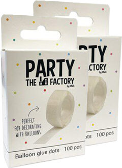 Haza Ballonplakkers - op rol - 200x stuks - ballon ophangen zonder helium!