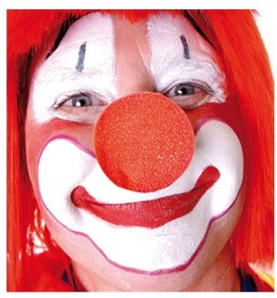 Haza Clowns neus - 10x stuks - rood - knijp foam - carnaval verkleed neus - kinderen/volwassenen
