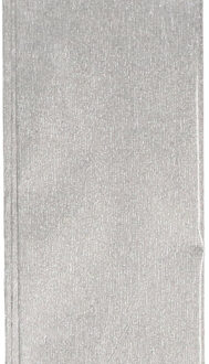 Haza Crepe alu papier glitter zilver 150 x 50 cm knutsel materiaal
