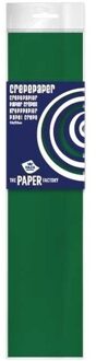 Haza Crepe papier plat groen 250 x 50 cm knutsel materiaal - Hobbypapier