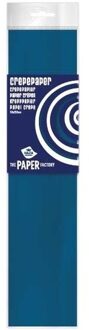 Haza Crepe papier plat petrol blauw 250 x 50 cm knutsel materiaal - Hobbypapier