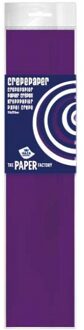Haza Crepe papier platte vellen - 1x - paars - 250 x 50 cm - Knutselen met papier - Knutselspullen
