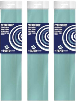 Haza Crepe papier platte vellen - 5x - lichtblauw - 250 x 50 cm - Knutselen met papier - Knutselspullen