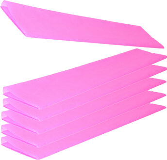 Haza Crepe papier platte vellen - 6x - fel roze - 250 x 50 cm - Knutselen met papier - Knutselspullen
