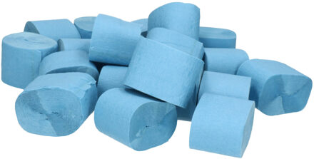 Haza Crepe papier rol - 1x - blauw - 200 x 5 cm - brandvertragend - Crepepapier