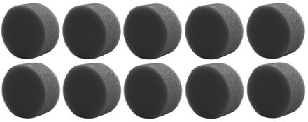 Haza Ecologisch grimeer sponsje - 10x - rond - antraciet - Natuurlijk make up sponsje - Grimeersponsje Grijs