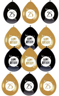Haza Feestartikelen verjaardag 25 jaar ballonnen leeftijd / happy birthday