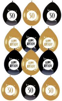 Haza Feestartikelen verjaardag 30 jaar ballonnen leeftijd / happy birthday