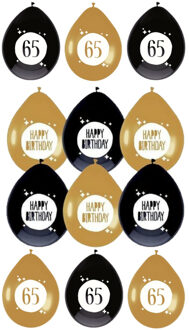 Haza Feestartikelen verjaardag 65 jaar ballonnen leeftijd / happy birthday