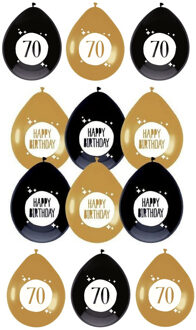 Haza Feestartikelen verjaardag 70 jaar ballonnen leeftijd / happy birthday