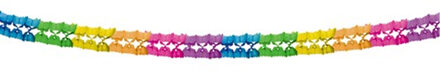 Haza Feestslinger - verjaardag versiering - papier - 600 cm - multi-color